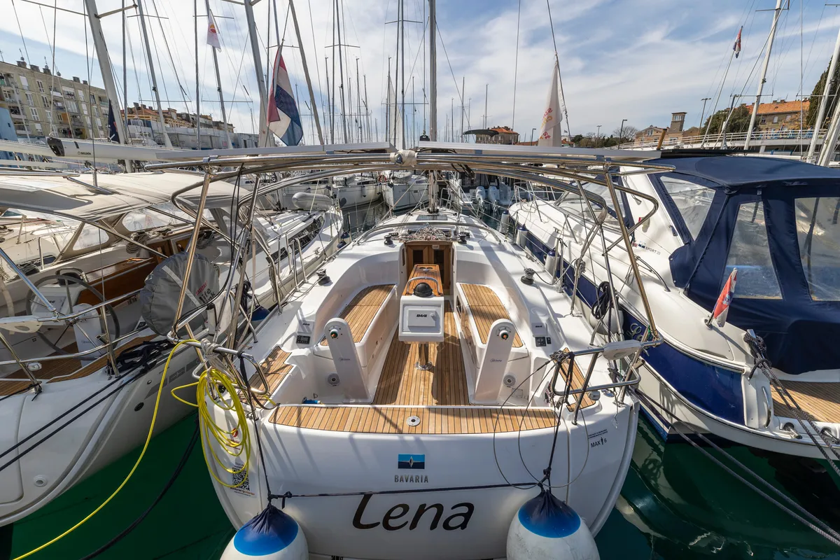 Lena, a Bavaria Cruiser 34 Style sailboat at Zadar, Croatia