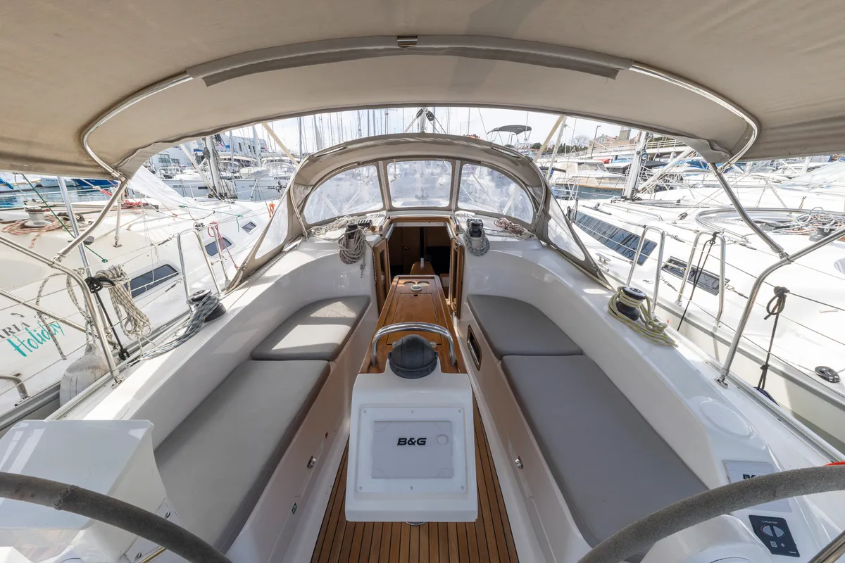 Lena, a Bavaria Cruiser 34 Style sailboat at Zadar, Croatia