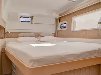 Cabin on Shyva, a Lagoon 400 S2 catamaran at Municipal Unit of Lefkada, Greece