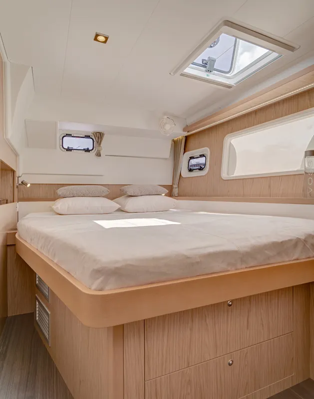 Cabin on Shyva, a Lagoon 400 S2 catamaran at Municipal Unit of Lefkada, Greece