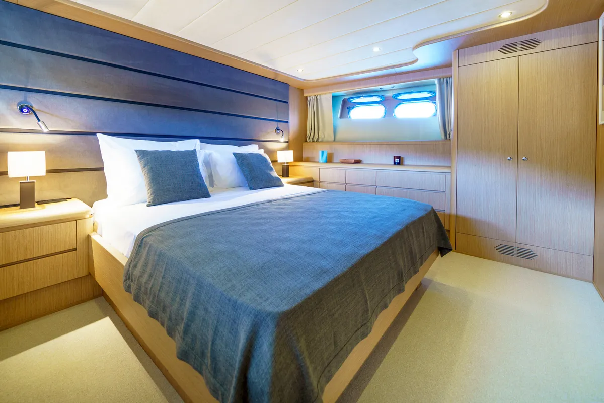 Cabin on Phantom, a Gulet Motoryacht motor yacht at Split, Croatia