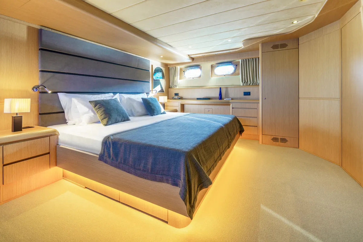 Cabin on Phantom, a Gulet Motoryacht motor yacht at Split, Croatia
