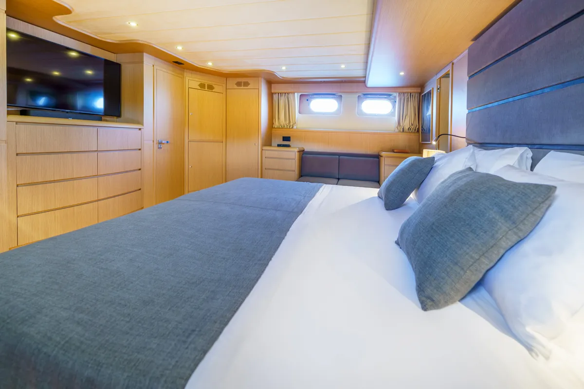 Cabin on Phantom, a Gulet Motoryacht motor yacht at Split, Croatia