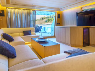 Salon of Phantom, a Gulet Motoryacht motor yacht at Split, Croatia