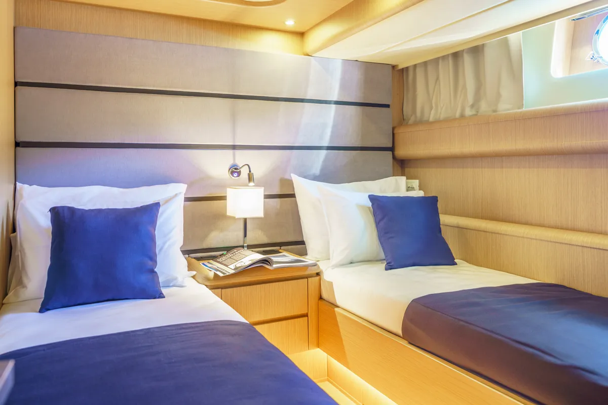 Cabin on Phantom, a Gulet Motoryacht motor yacht at Split, Croatia