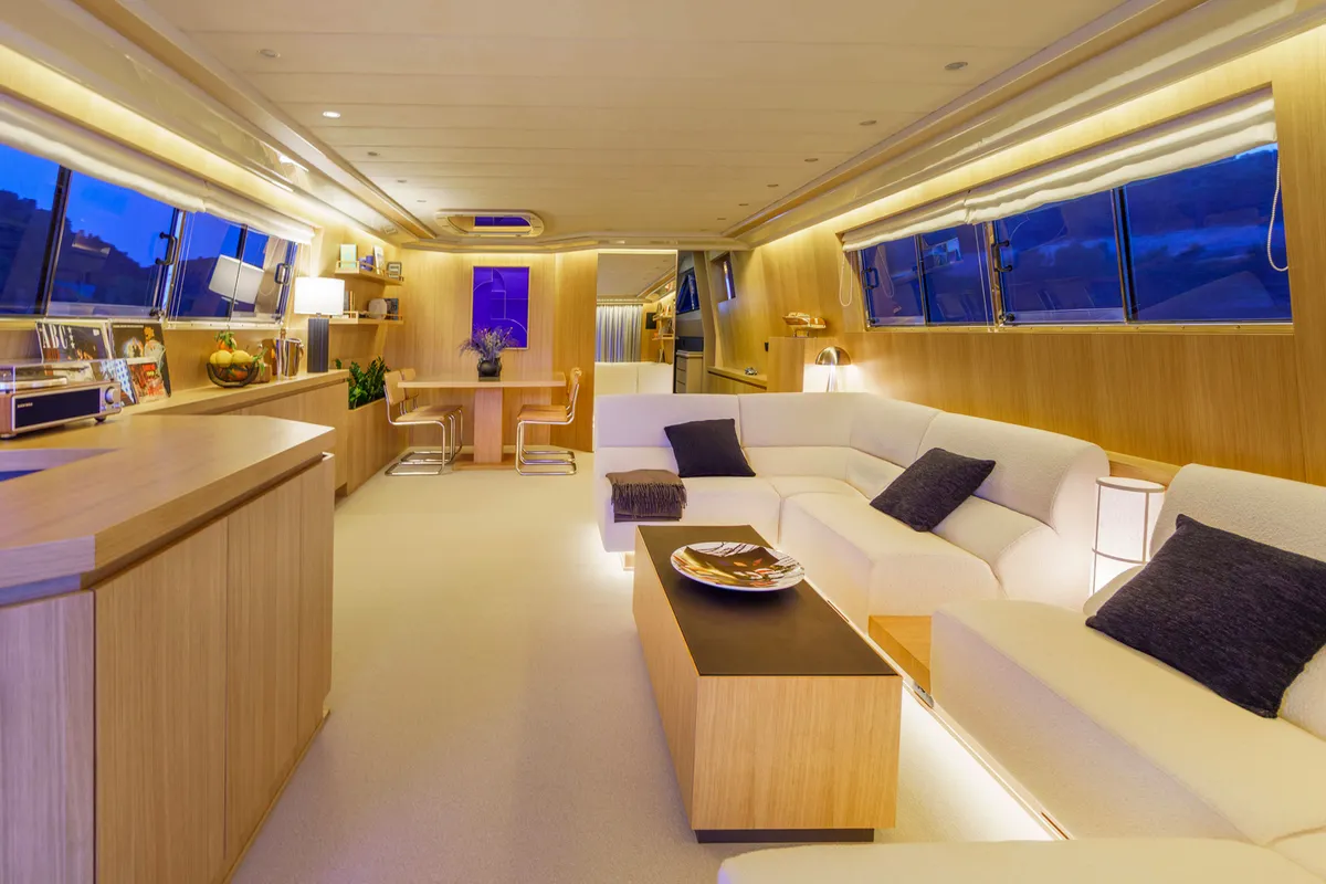 Salon of Phantom, a Gulet Motoryacht motor yacht at Split, Croatia
