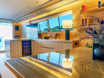 Galley of Phantom, a Gulet Motoryacht motor yacht at Split, Croatia