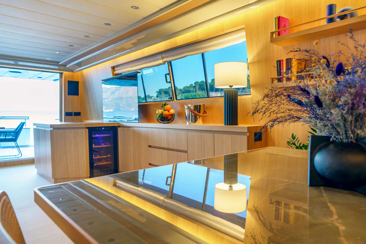 Galley of Phantom, a Gulet Motoryacht motor yacht at Split, Croatia