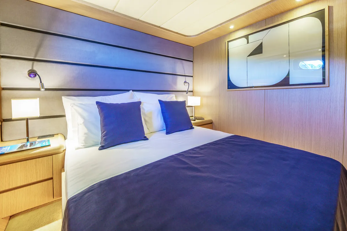 Cabin on Phantom, a Gulet Motoryacht motor yacht at Split, Croatia