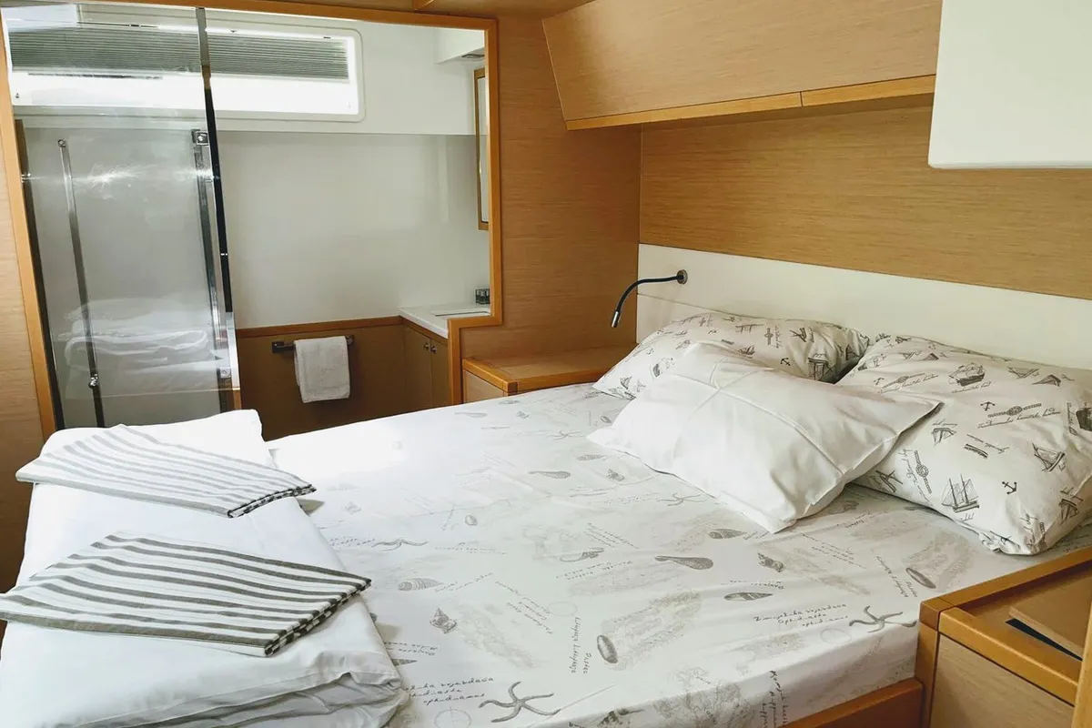 Cabin on Adriatic Star, a Lagoon 52 catamaran at Split, Croatia