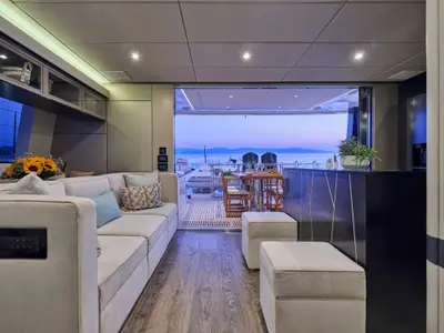 Adara, a Sunreef 50 catamaran at Athens, Greece