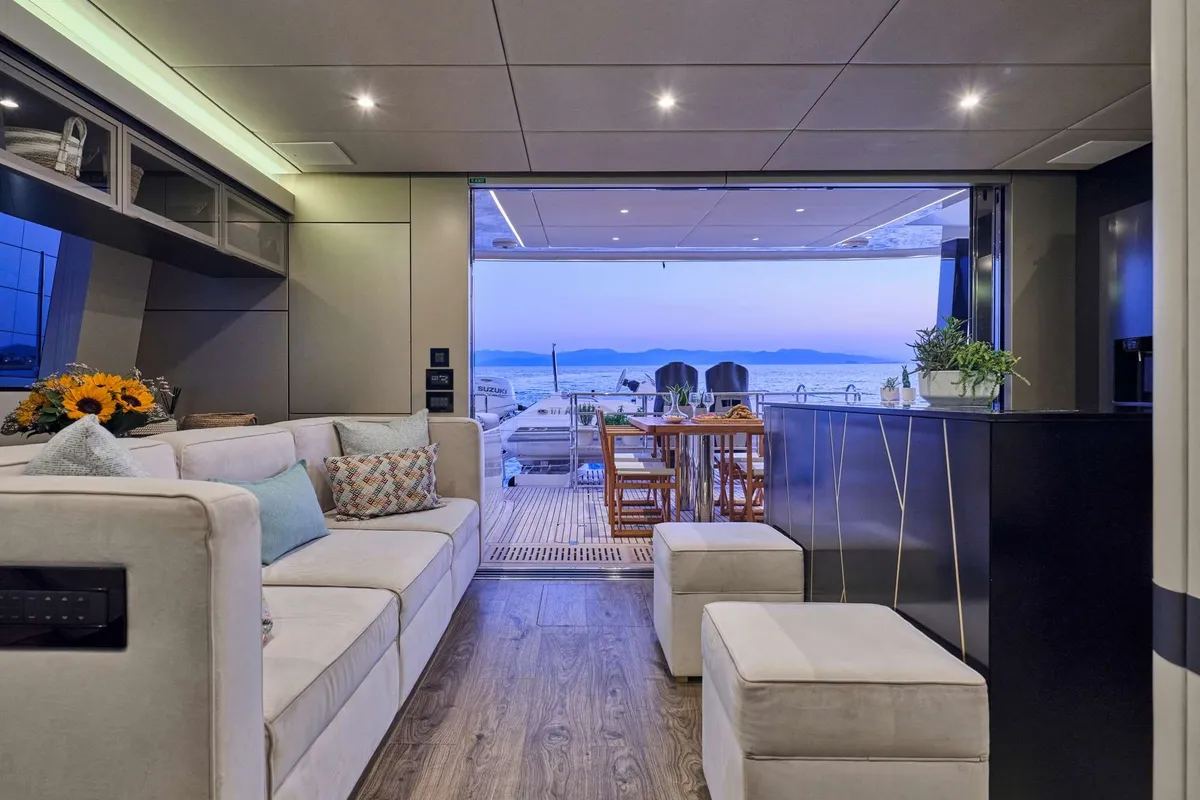 Adara, a Sunreef 50 catamaran at Athens, Greece