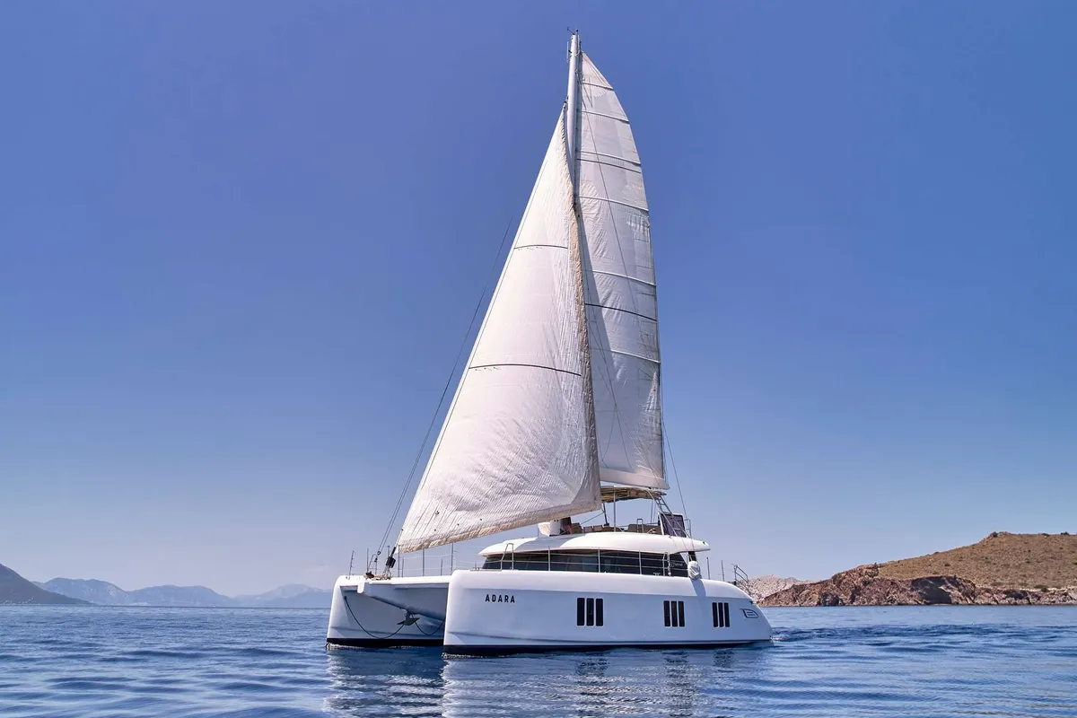 Adara, a Sunreef 50 catamaran at Athens, Greece