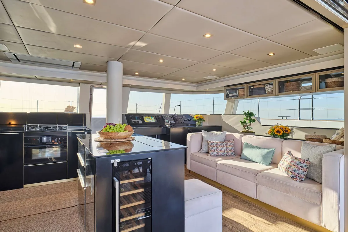 Adara, a Sunreef 50 catamaran at Athens, Greece