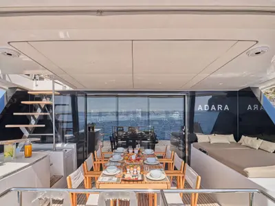 Adara, a Sunreef 50 catamaran at Athens, Greece