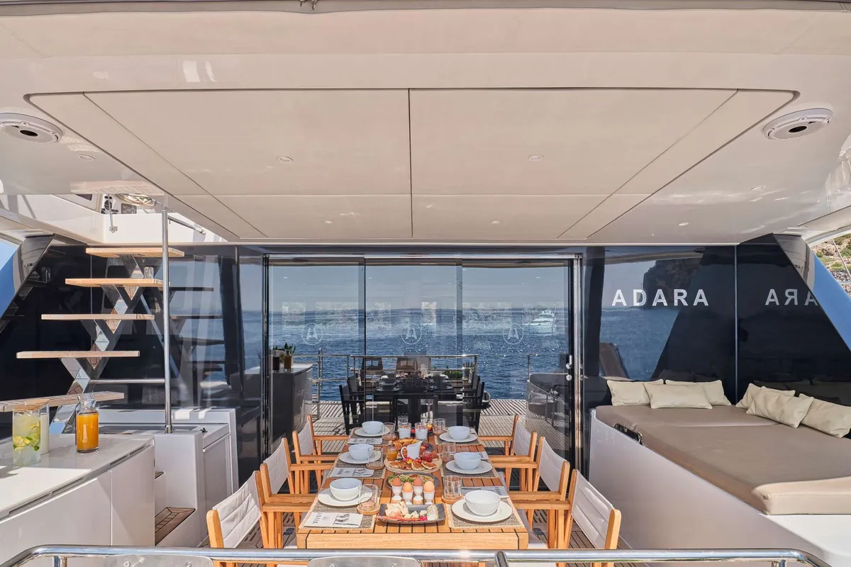 Adara, a Sunreef 50 catamaran at Athens, Greece