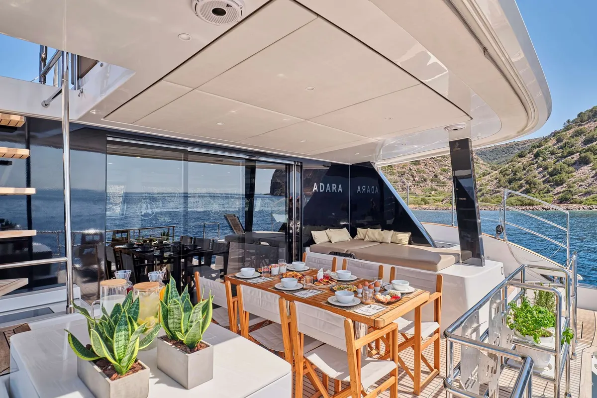 Adara, a Sunreef 50 catamaran at Athens, Greece