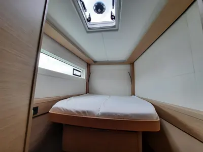 Cabin on ALBA, a Lagoon 46 catamaran at Tonnarella, Italy