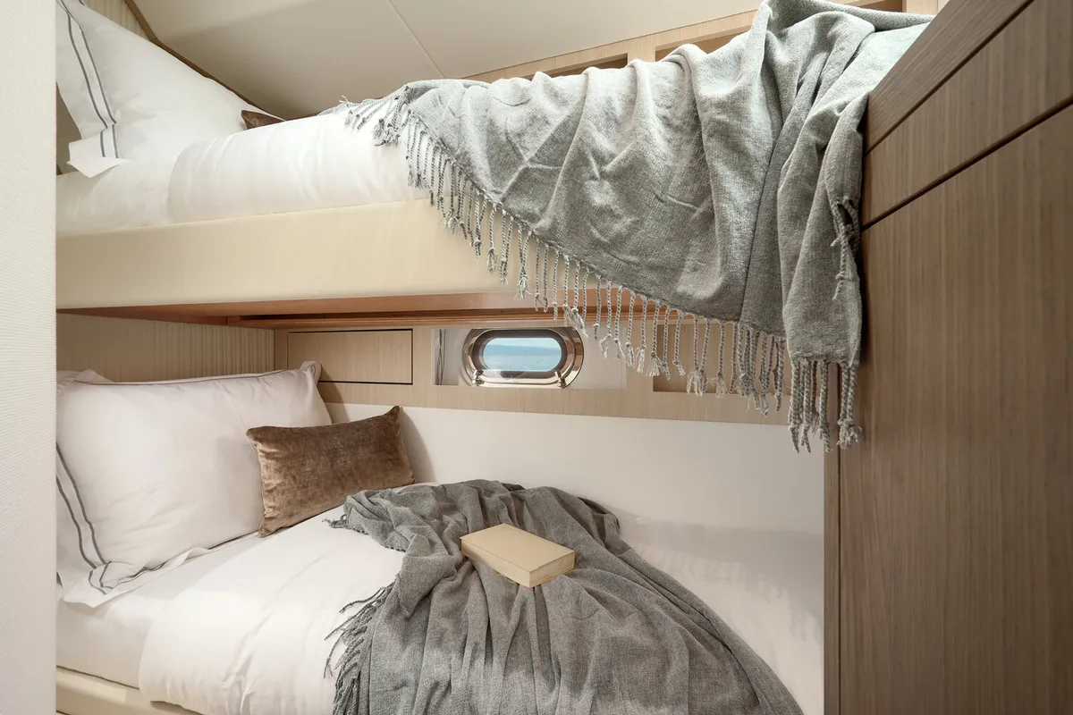 Cabin on Princess M, a Azimut Magellano 66 motor yacht at Podstrana - Miljevac, Croatia