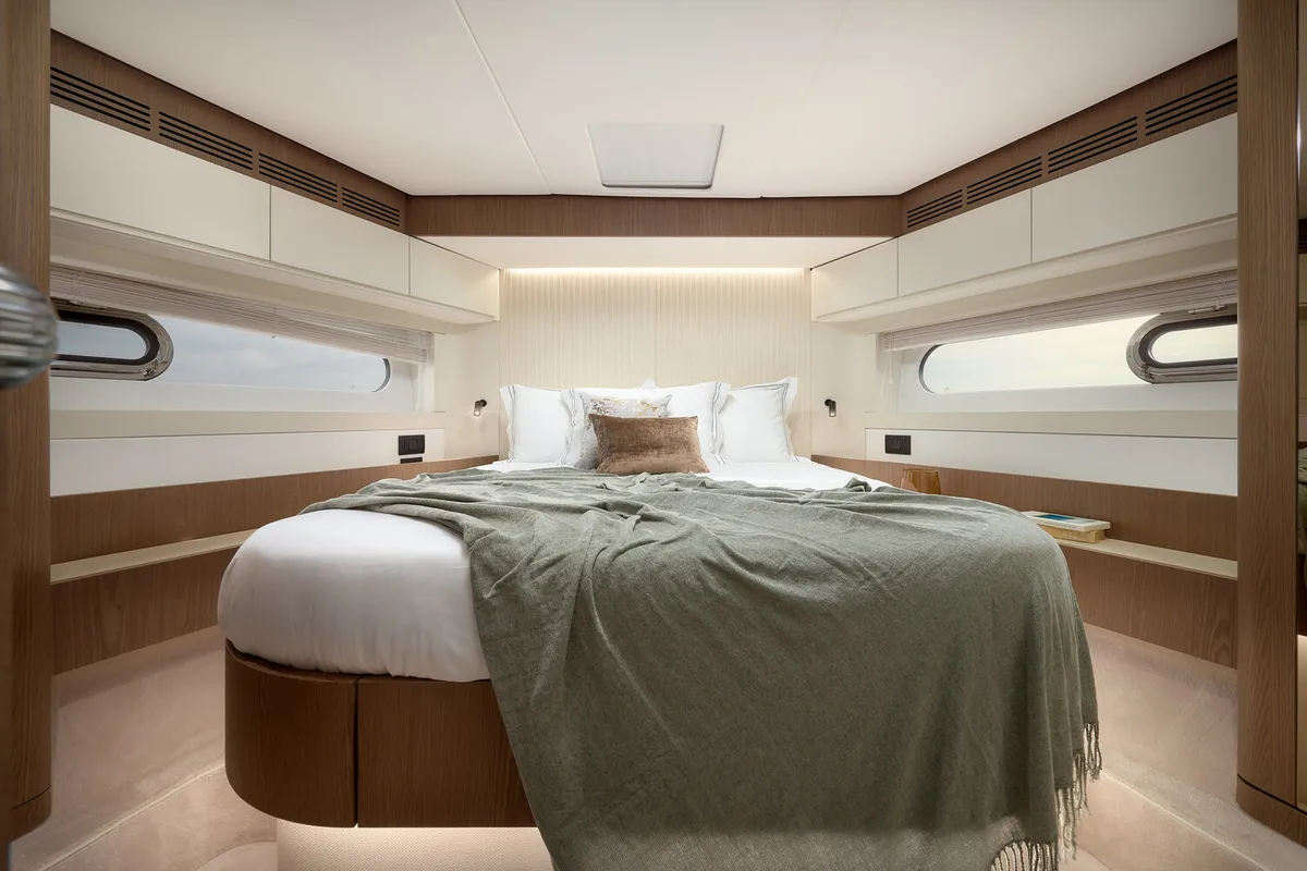 Cabin on Princess M, a Azimut Magellano 66 motor yacht at Podstrana - Miljevac, Croatia