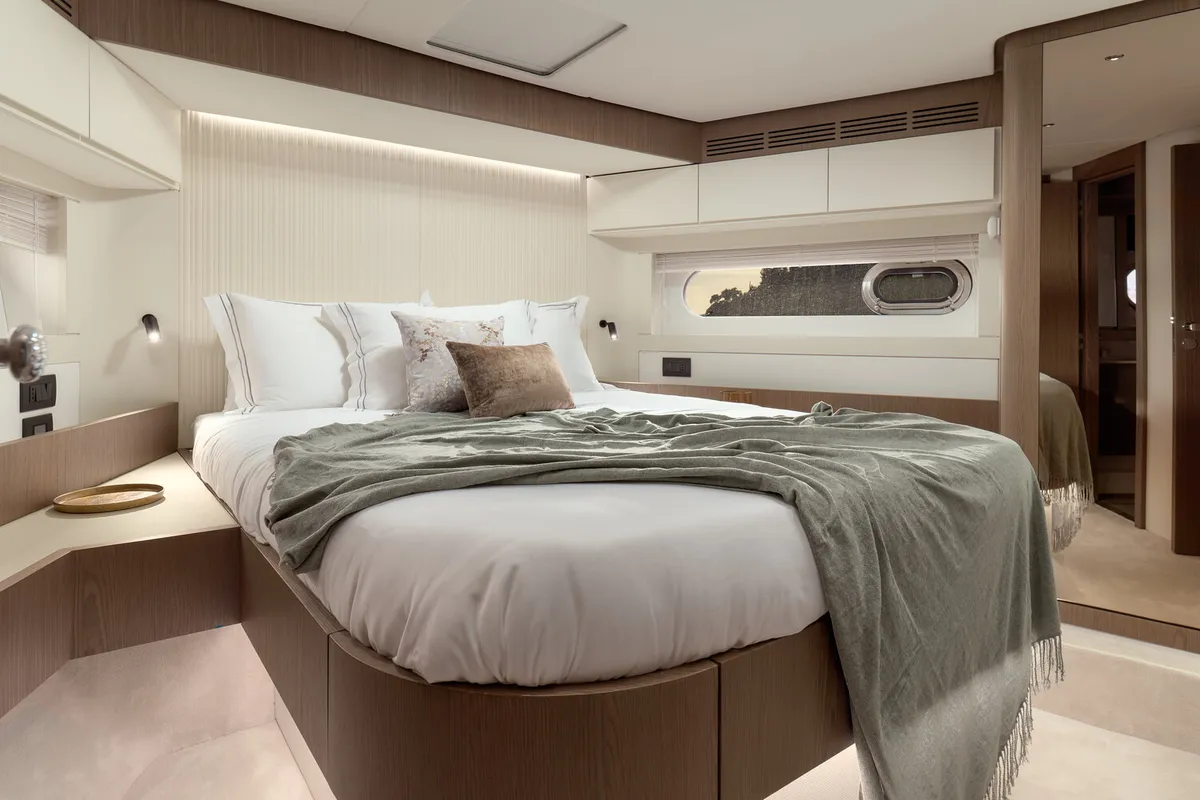Cabin on Princess M, a Azimut Magellano 66 motor yacht at Podstrana - Miljevac, Croatia