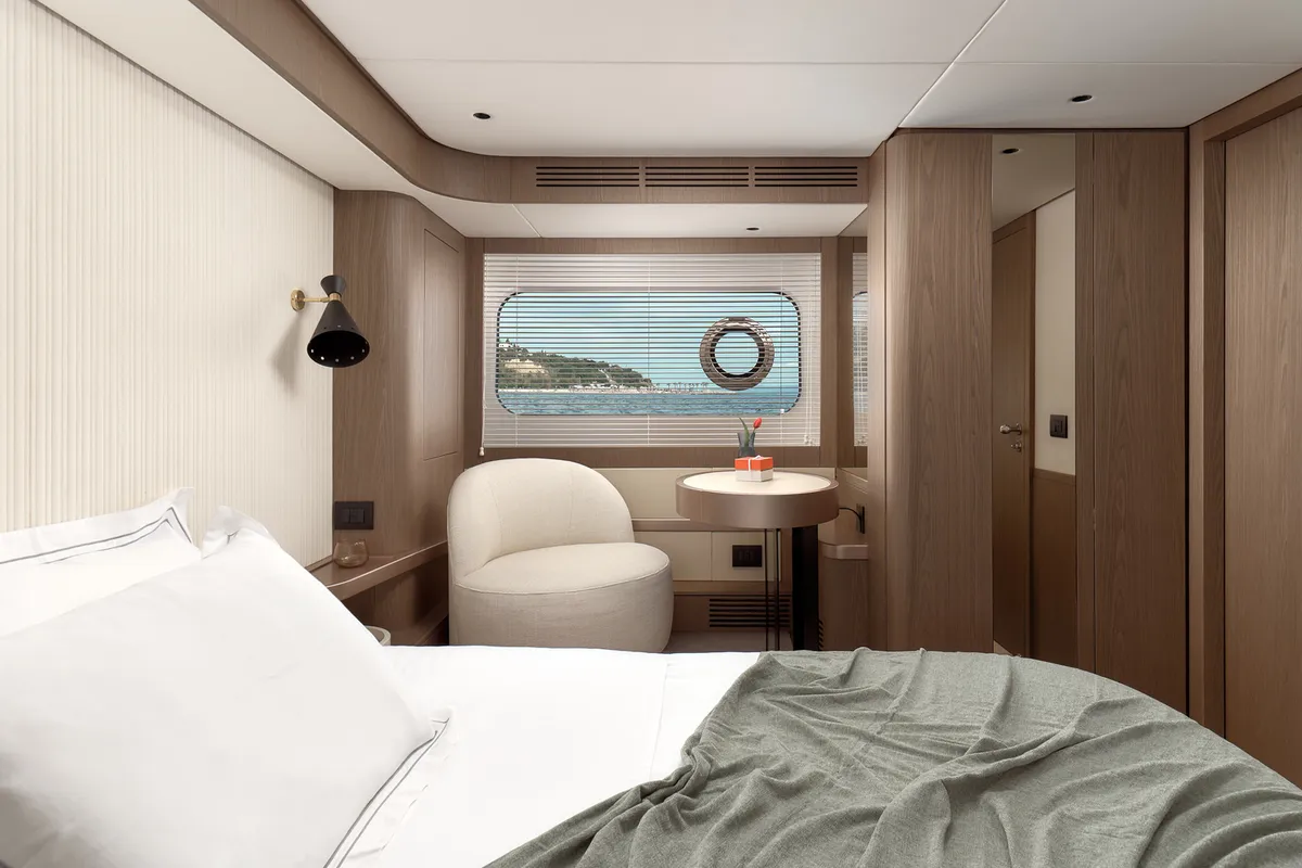 Cabin on Princess M, a Azimut Magellano 66 motor yacht at Podstrana - Miljevac, Croatia