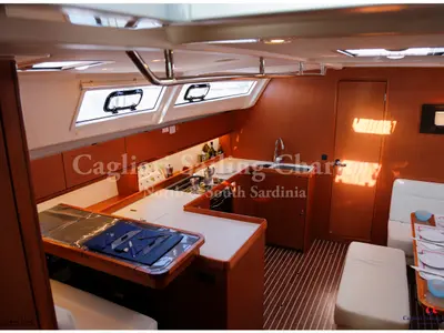 Galley of Mediterranea, a Bavaria Cruiser 51 sailboat at Cagliari, Italy
