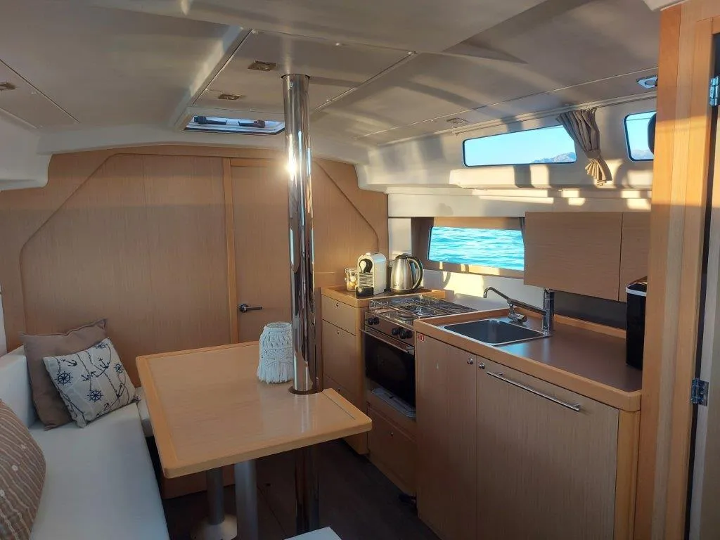 Galley of Lorenzo, a Beneteau Oceanis 35 sailboat at Split, Croatia