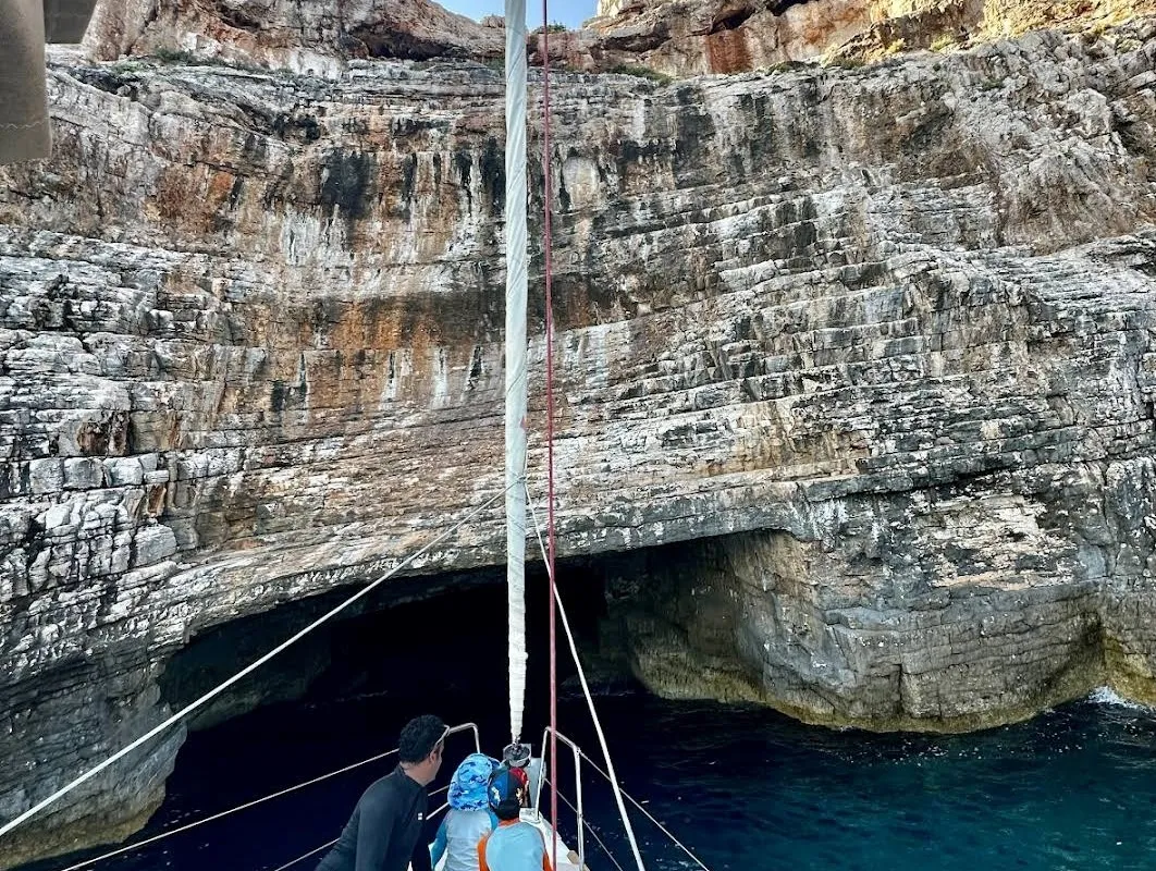Exterior view of Lorenzo, a Beneteau Oceanis 35 sailboat at Split, Croatia
