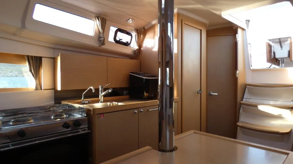 Galley of Lorenzo, a Beneteau Oceanis 35 sailboat at Split, Croatia