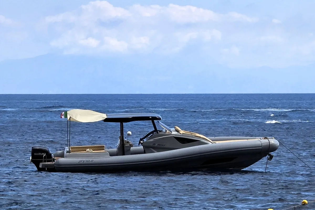 Black Shark, a Panamera Yacht PY10.0 Cabin RIB at Salerno, Italy