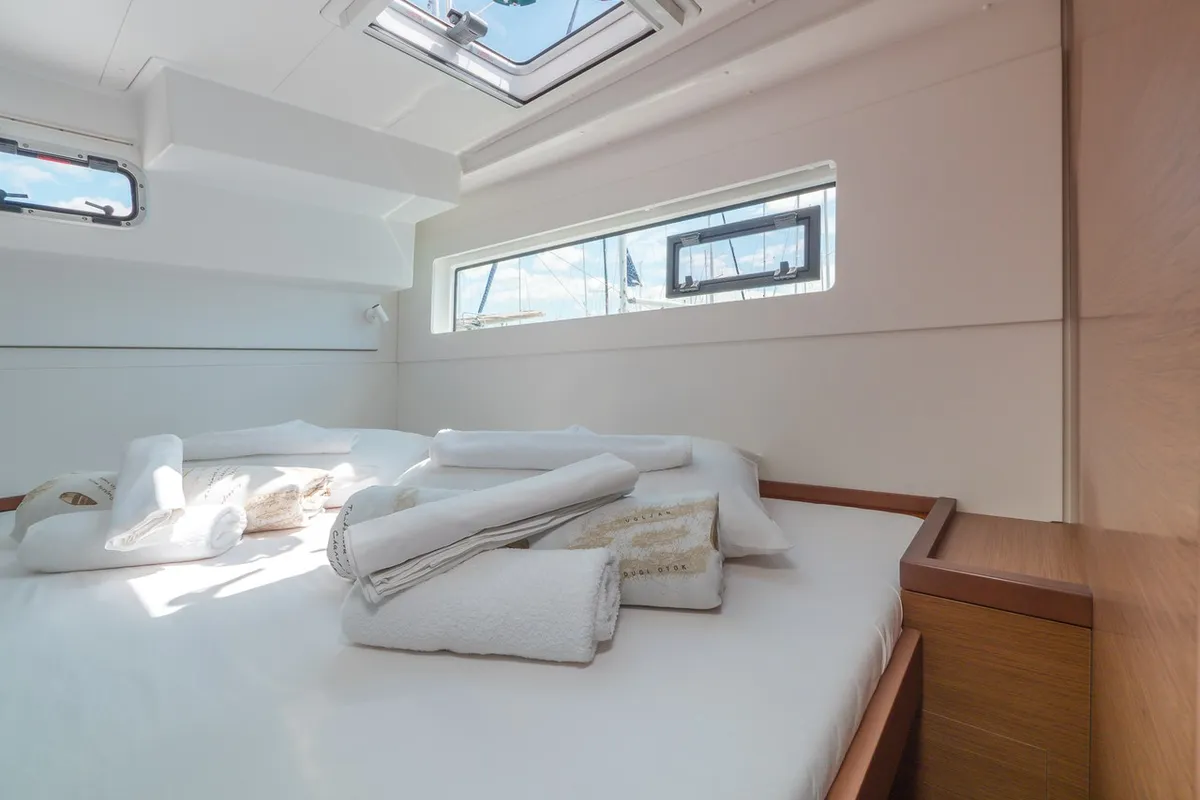 Cabin on Blue Eyes, a Lagoon 40 catamaran at Split, Croatia