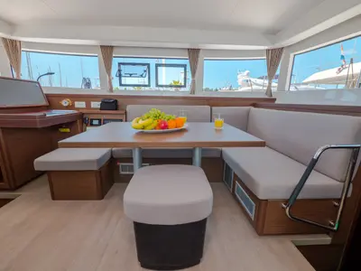 Salon of Blue Eyes, a Lagoon 40 catamaran at Split, Croatia