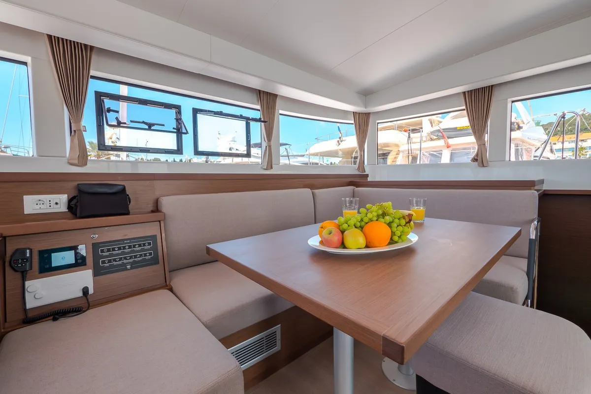 Salon of Blue Eyes, a Lagoon 40 catamaran at Split, Croatia