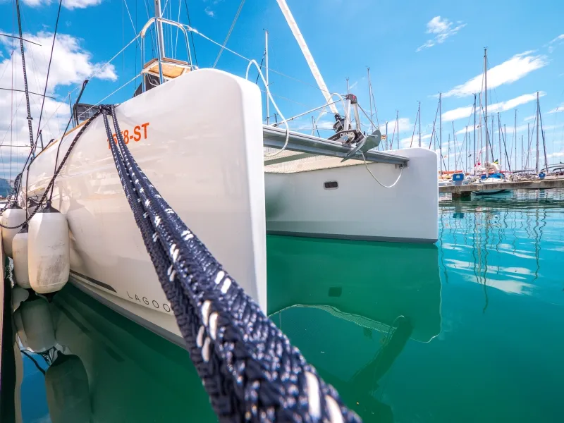 Blue Eyes, a Lagoon 40 catamaran at Split, Croatia