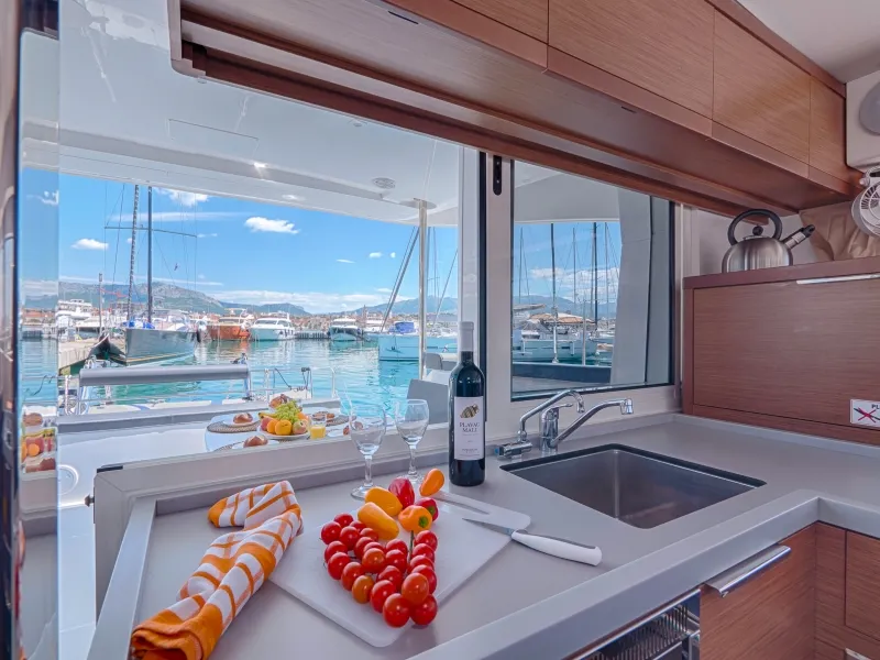 Blue Eyes, a Lagoon 40 catamaran at Split, Croatia
