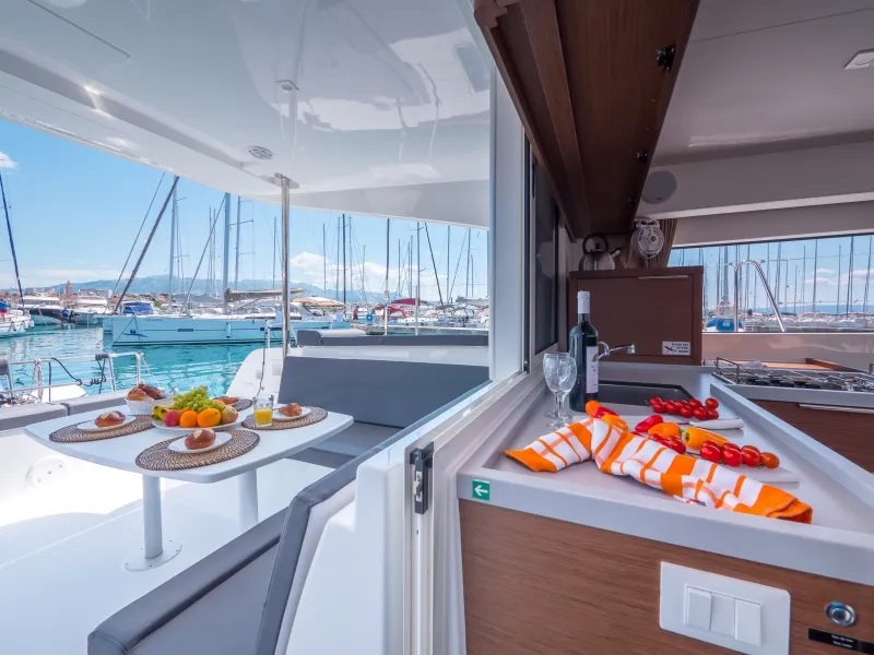 Blue Eyes, a Lagoon 40 catamaran at Split, Croatia