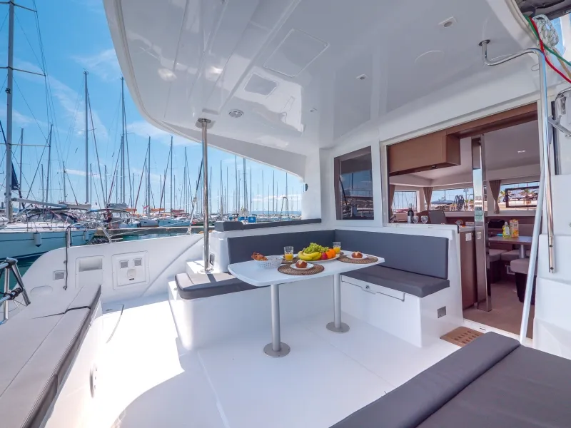 Blue Eyes, a Lagoon 40 catamaran at Split, Croatia
