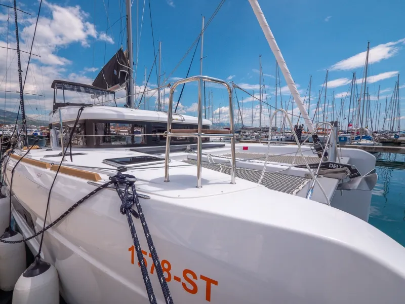 Blue Eyes, a Lagoon 40 catamaran at Split, Croatia