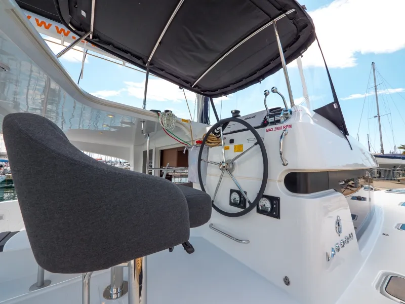 Blue Eyes, a Lagoon 40 catamaran at Split, Croatia