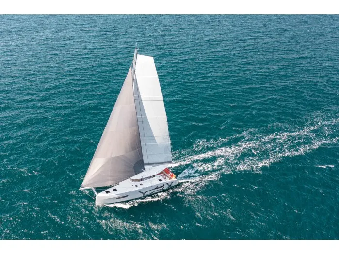 Exterior view of ULYS II, a Excess 14 catamaran at Alameda, United States