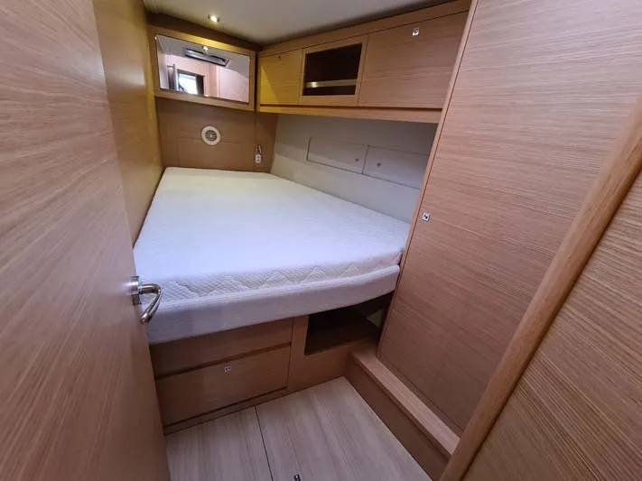 Cabin on Taddarita, a Dufour 530 sailboat at Palermo, Italy