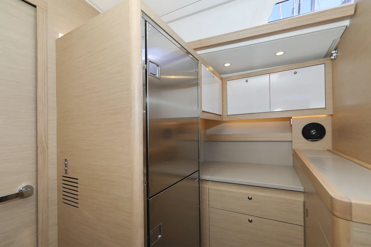 Galley of Dreamweaver, a Dufour 530 sailboat at Sukošan, Croatia