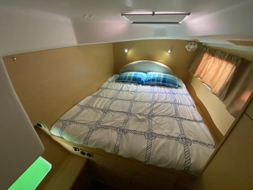 Cabin on Giulia, a Lagoon 380 catamaran at Marsala, Italy