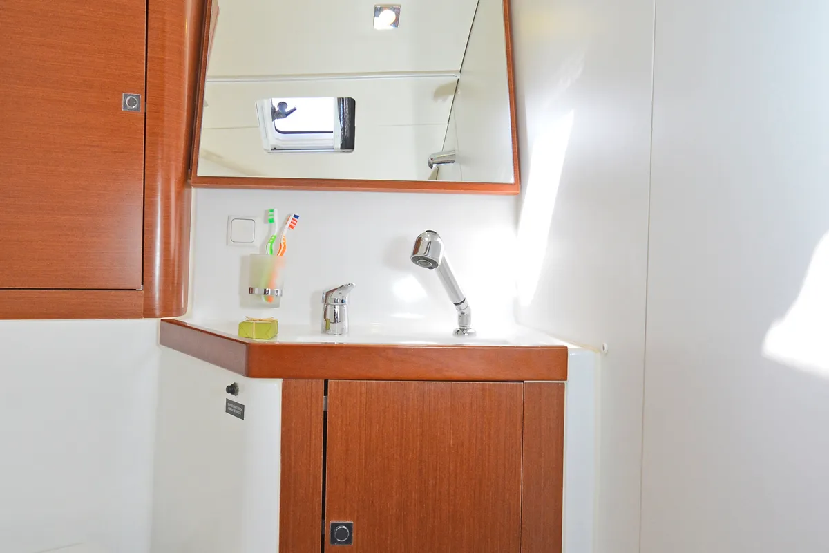 Head on Fairytale, a Beneteau Oceanis 41 sailboat at Kos, Greece