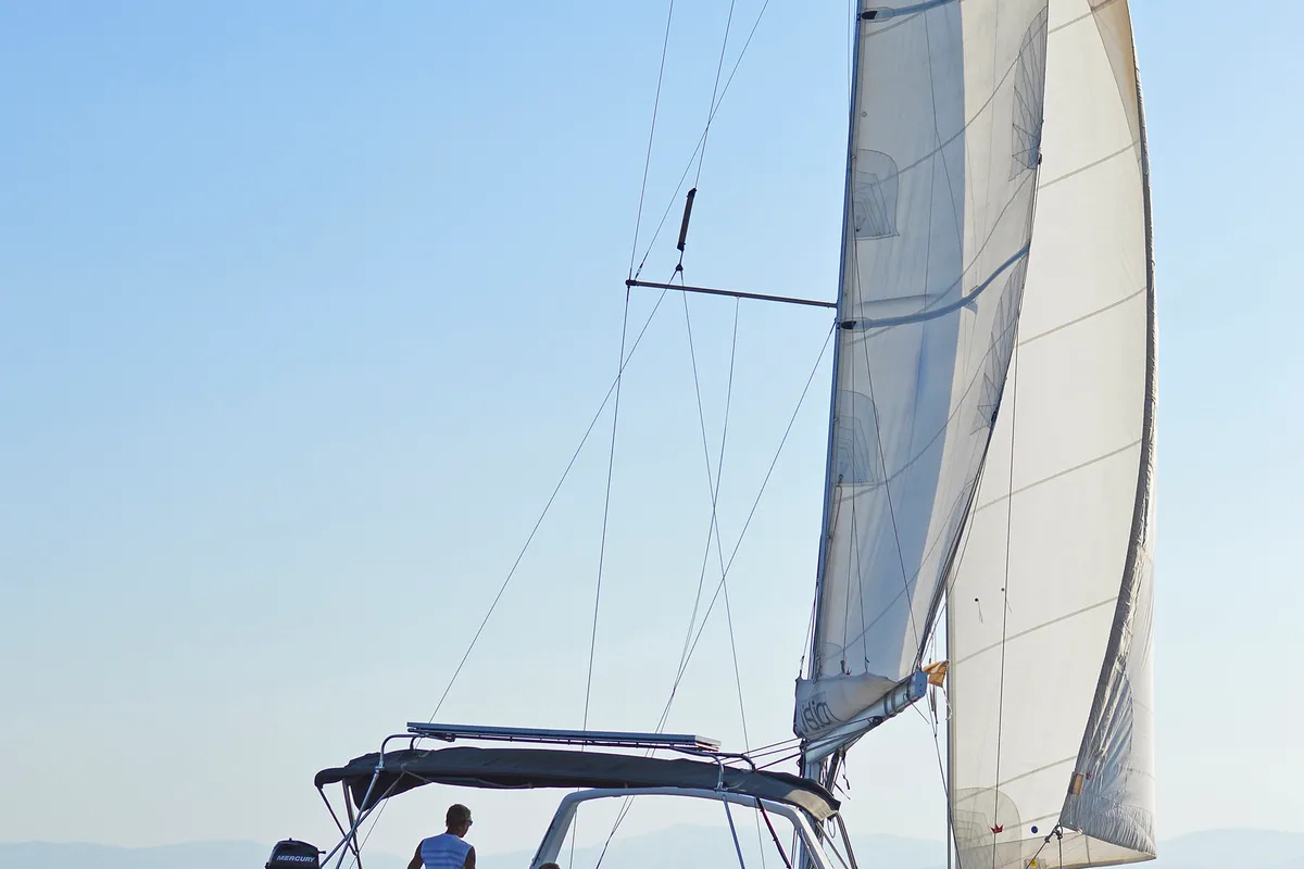 Exterior view of Fairytale, a Beneteau Oceanis 41 sailboat at Kos, Greece