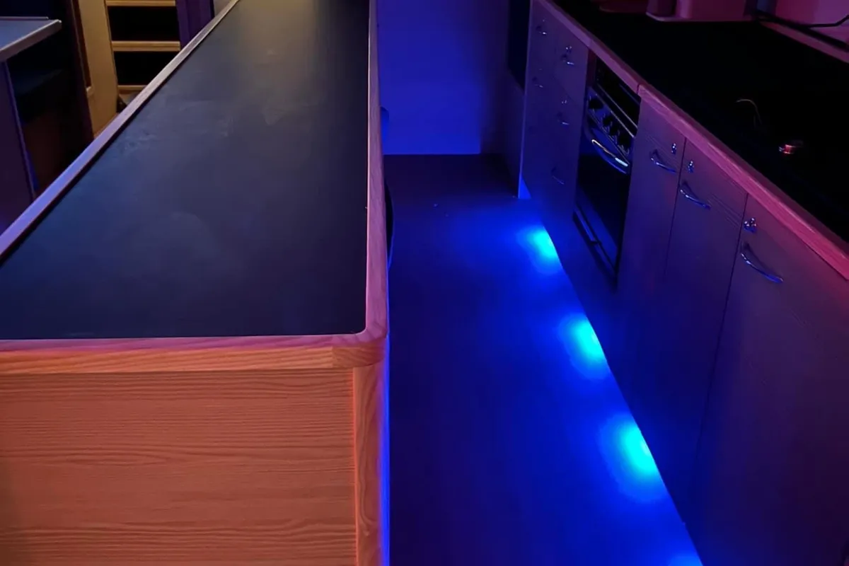 Galley of Aurora Blu, a D&D Kufner 54 Exclusive sailboat at Salerno, Italy