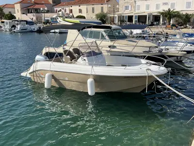Exterior view of Atlantic Marine 530 - beige, a Atlantic Marine 530 motorboat at Pirovac, Croatia