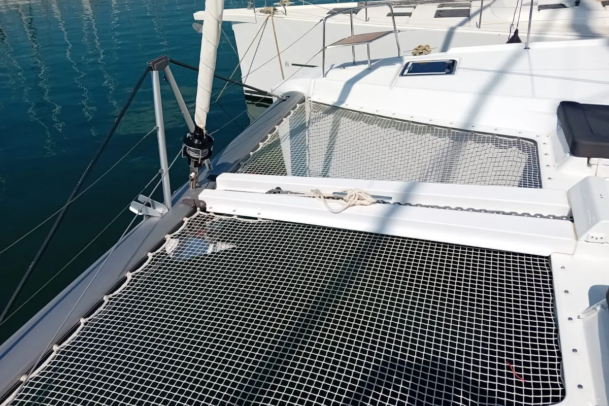 Ervis, a Lagoon 46 catamaran at Municipal Unit of Lefkada, Greece