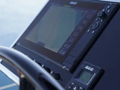 Cockpit of Onyx, a Beneteau Oceanis Yacht 62 - 3 + 1 sailboat at Grad Šibenik, Croatia